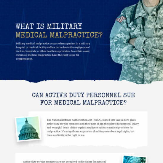 Military Medical Malpractice Infographic – Bertram Law Group PLL