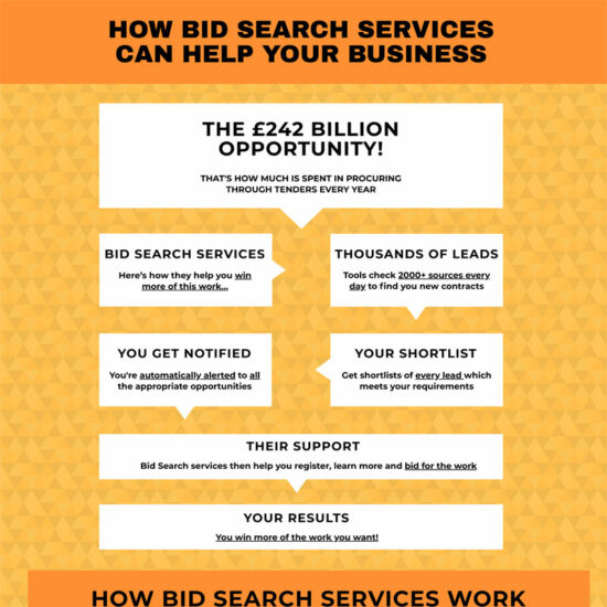 how bid search services can help your business infographic
